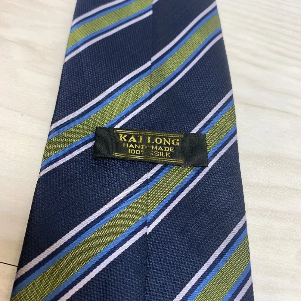 Kailong Tie Mens Necktie Silk Striped Formal Classic Business‎ Dress